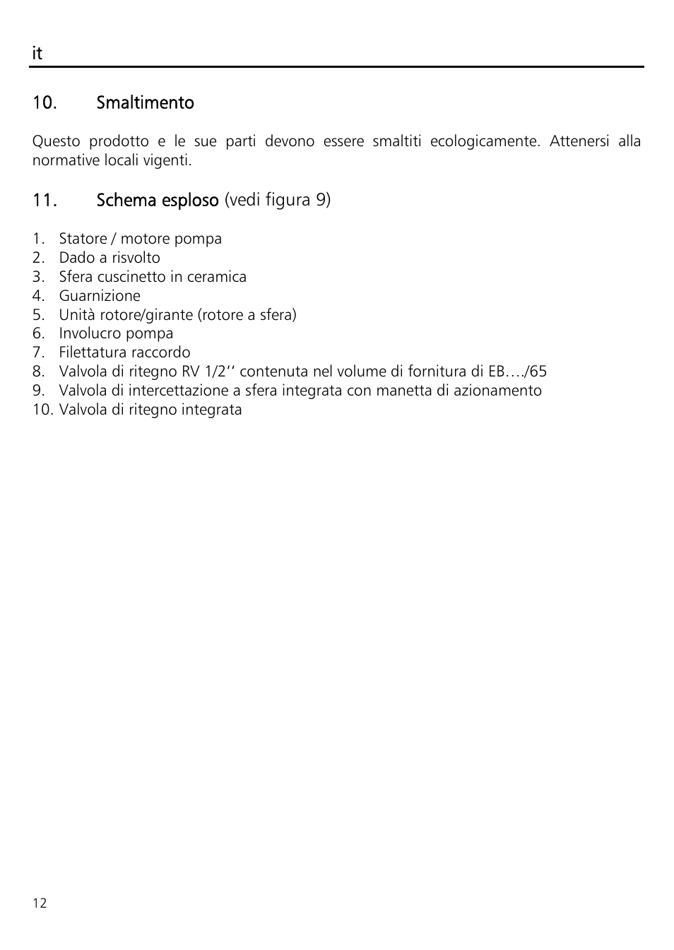 Xylem ECOCIRC EB EBV IM User Manual | Page 12 / 72