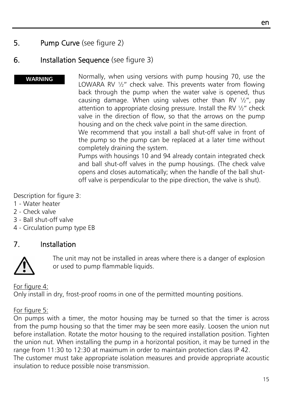 Xylem ECOCIRC EB EBV IM User Manual | Page 15 / 72