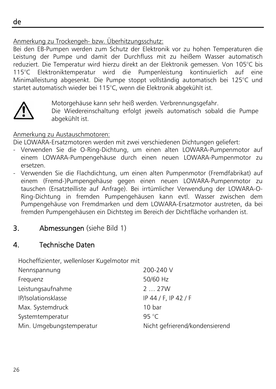 Xylem ECOCIRC EB EBV IM User Manual | Page 26 / 72