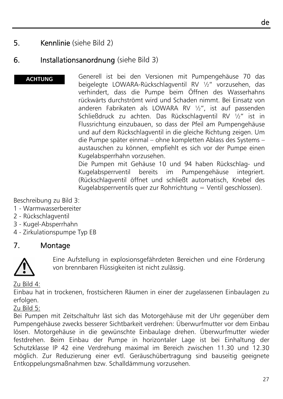 Xylem ECOCIRC EB EBV IM User Manual | Page 27 / 72