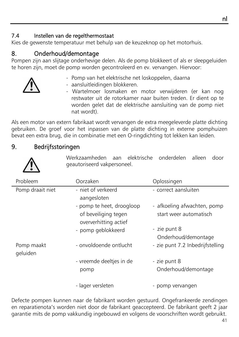Xylem ECOCIRC EB EBV IM User Manual | Page 41 / 72