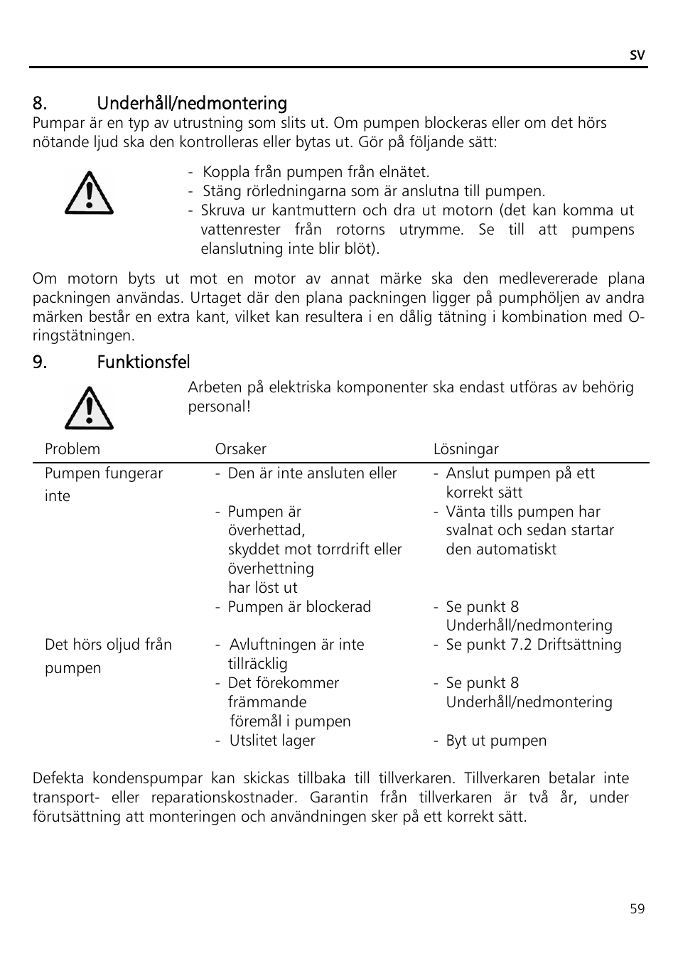 Xylem ECOCIRC EB EBV IM User Manual | Page 59 / 72