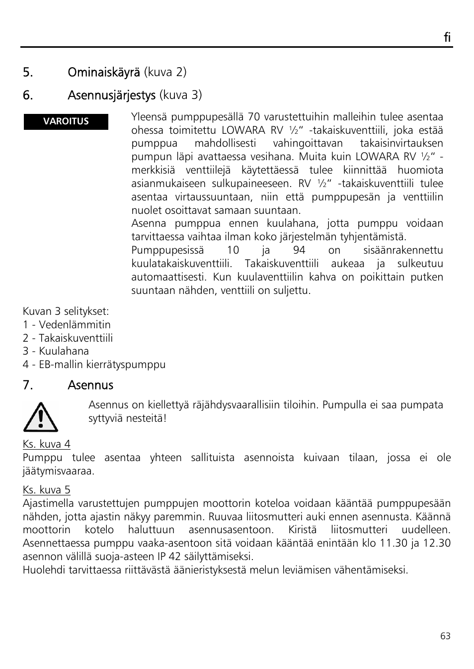 Xylem ECOCIRC EB EBV IM User Manual | Page 63 / 72
