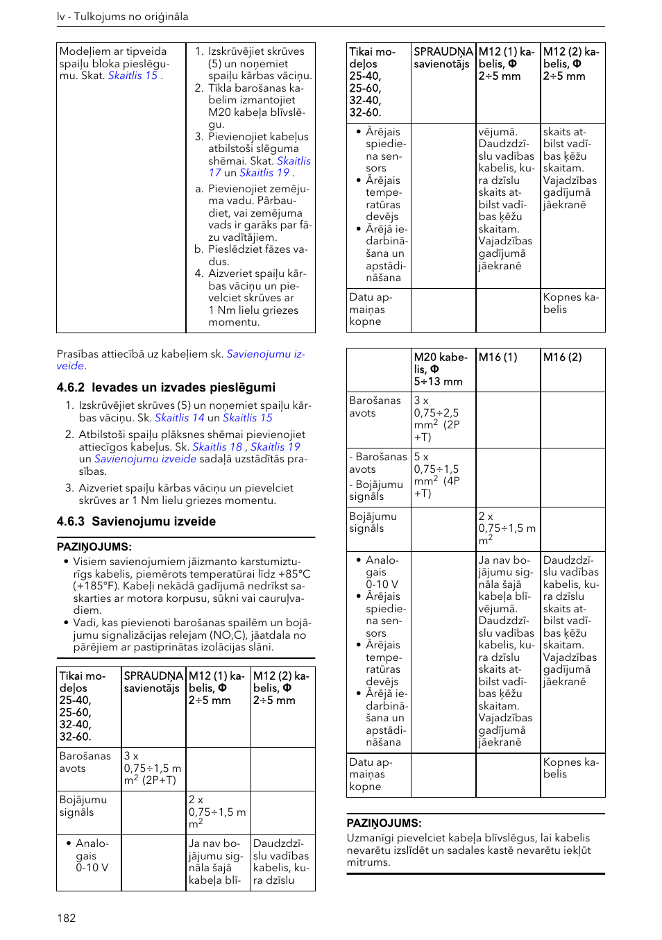 2 ievades un izvades pieslēgumi, 3 savienojumu izveide, 5 sistēmas apraksts | Xylem ECOCIRC XL & XLplus User Manual | Page 182 / 404