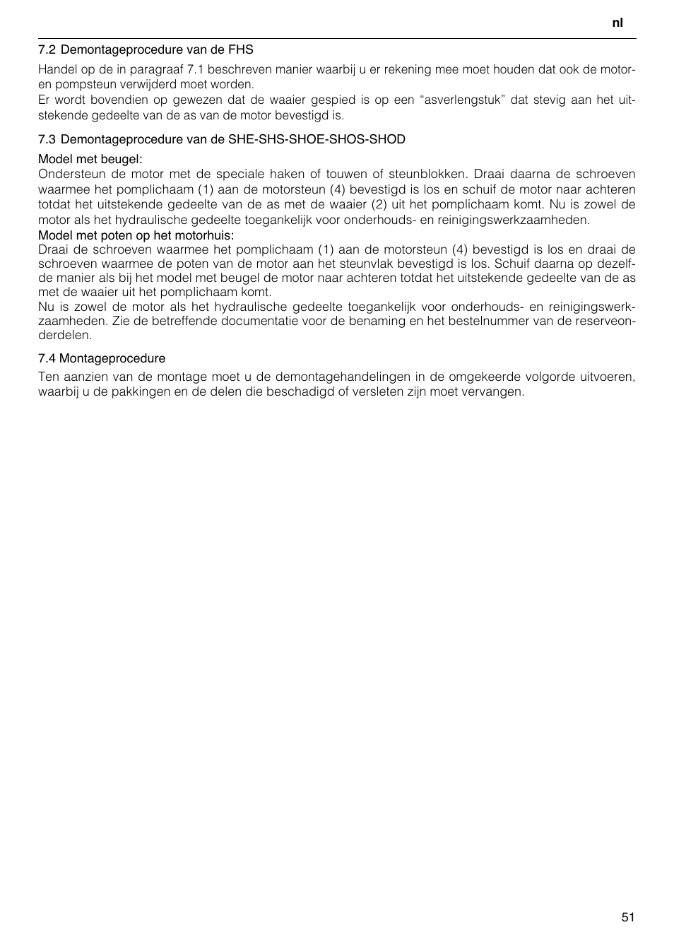 Xylem FH SH User Manual | Page 51 / 128