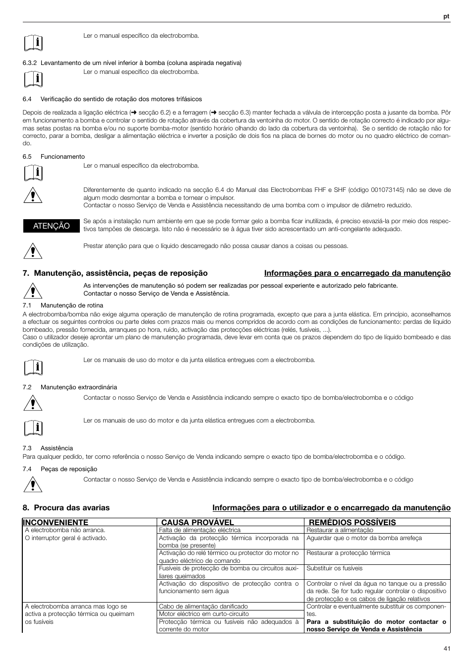 Xylem FHF Atex3 SHF Atex3 User Manual | Page 41 / 56