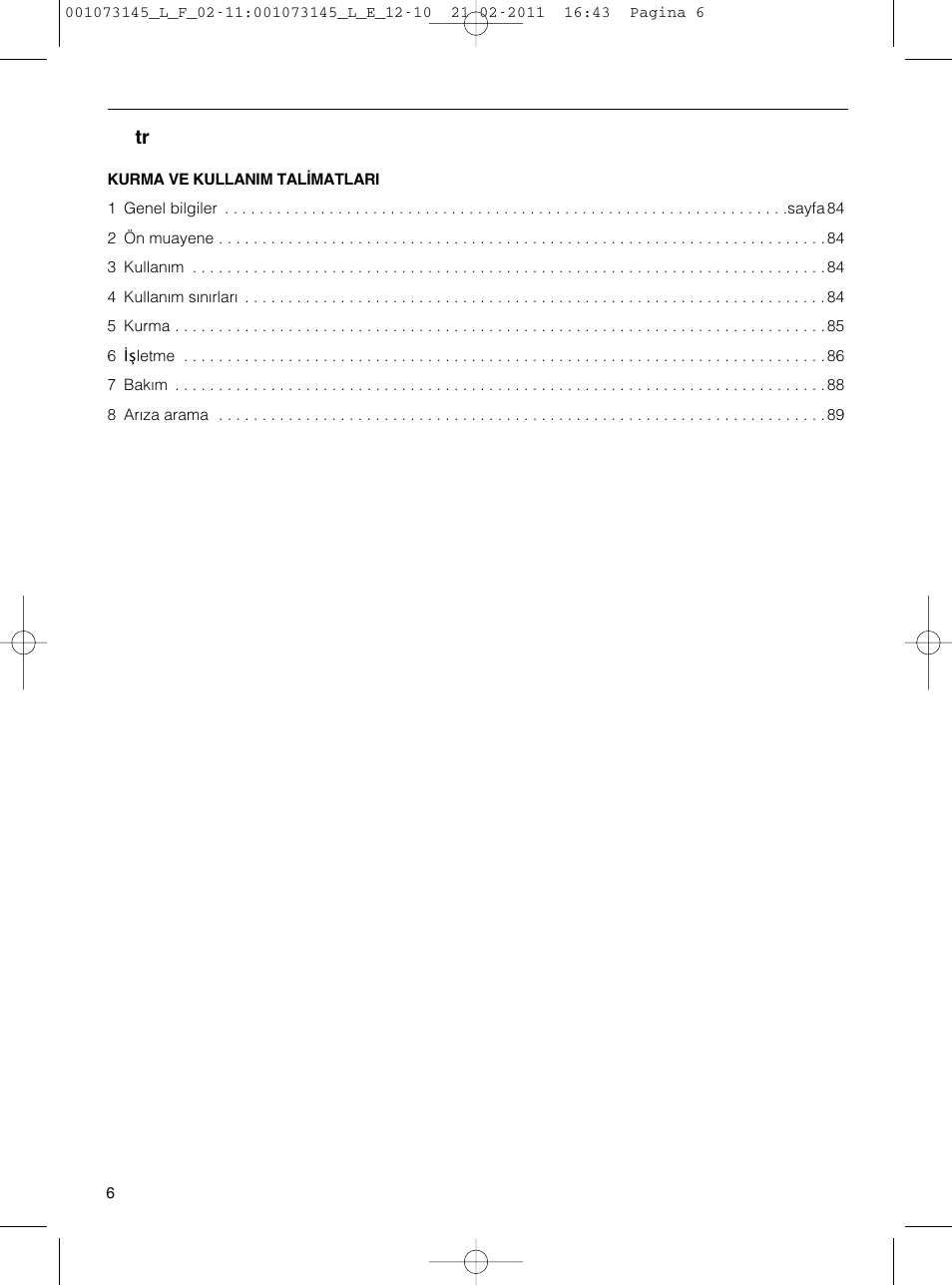 Xylem FHF SHF User Manual | Page 6 / 100