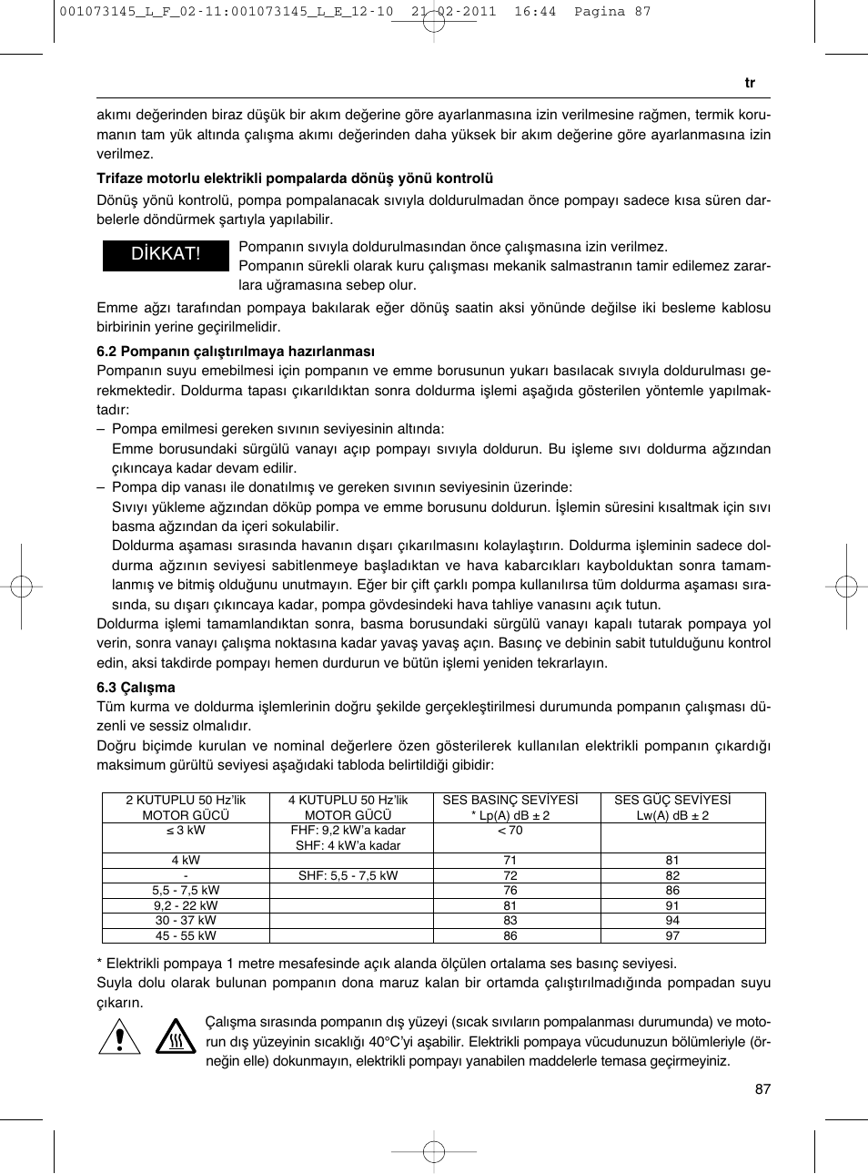 D kkat | Xylem FHF SHF User Manual | Page 87 / 100