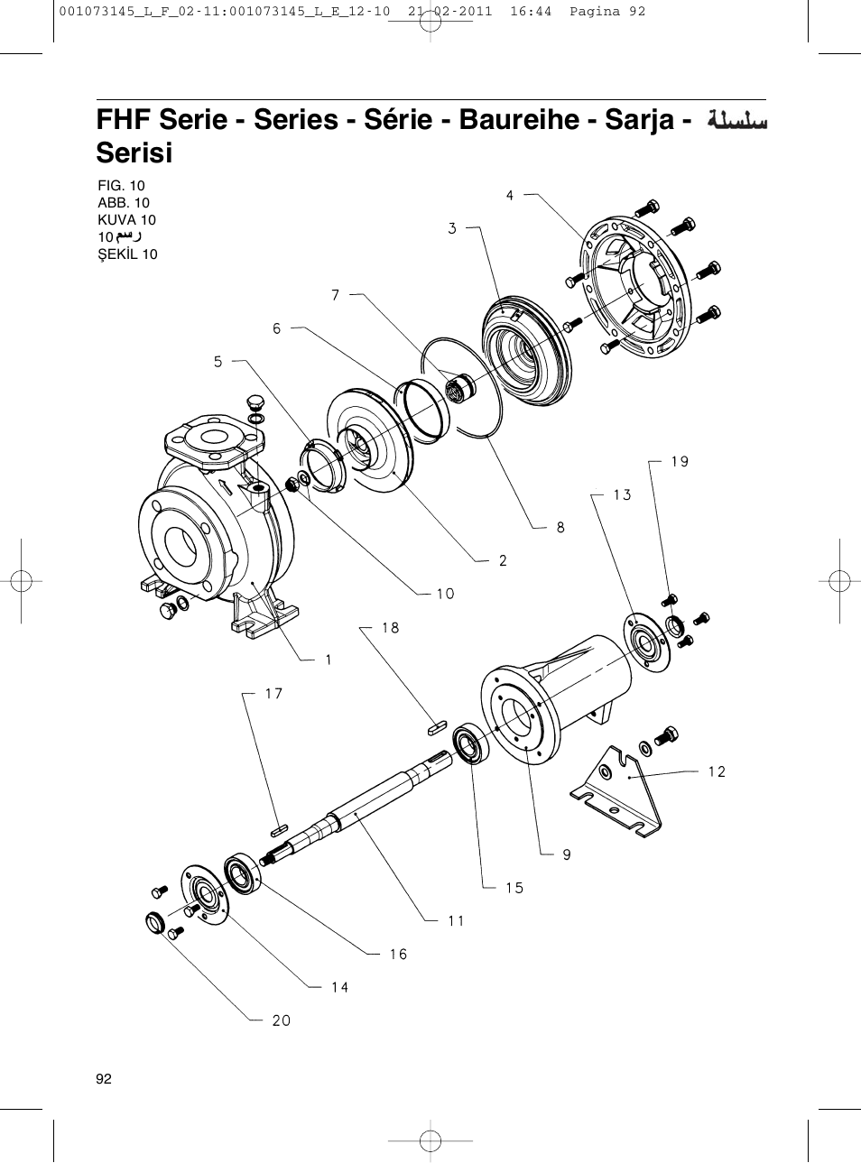 Xylem FHF SHF User Manual | Page 92 / 100