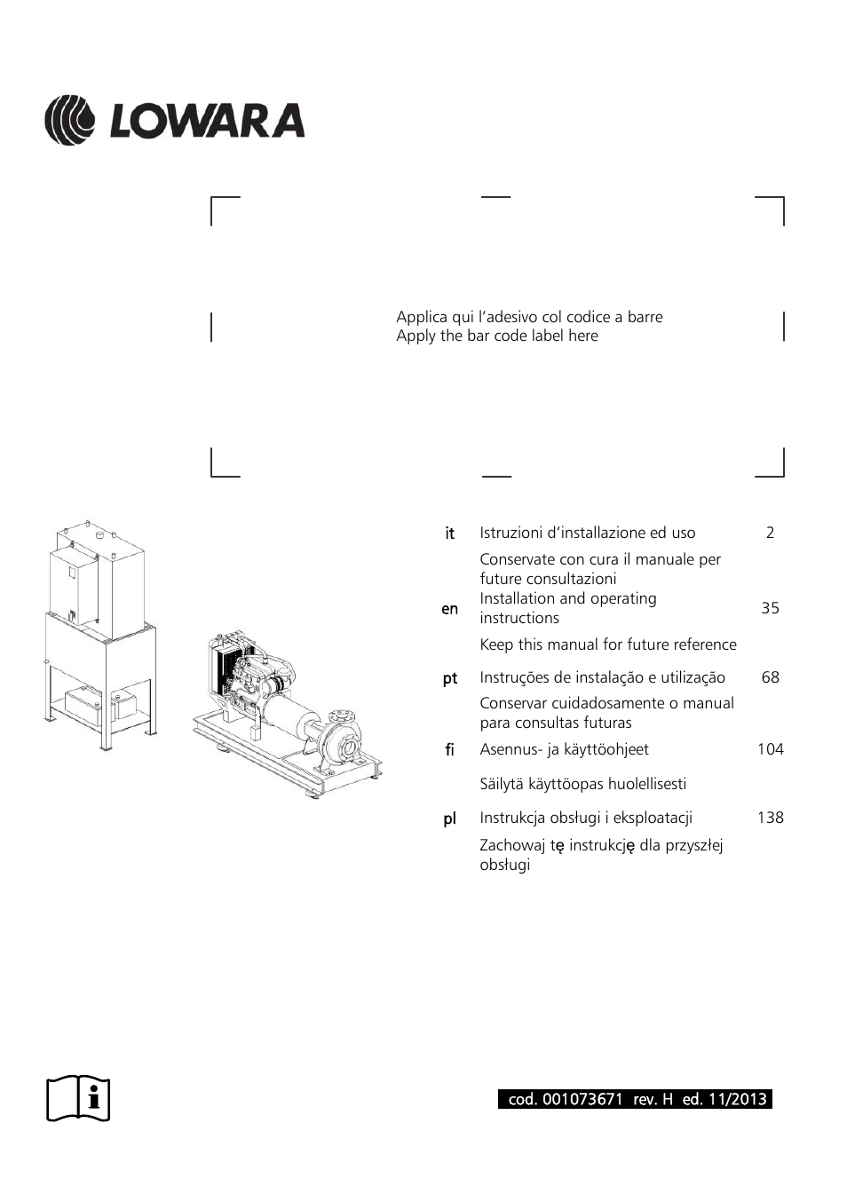 Xylem Fire diesel pump D Series GEN D Series User Manual | 176 pages