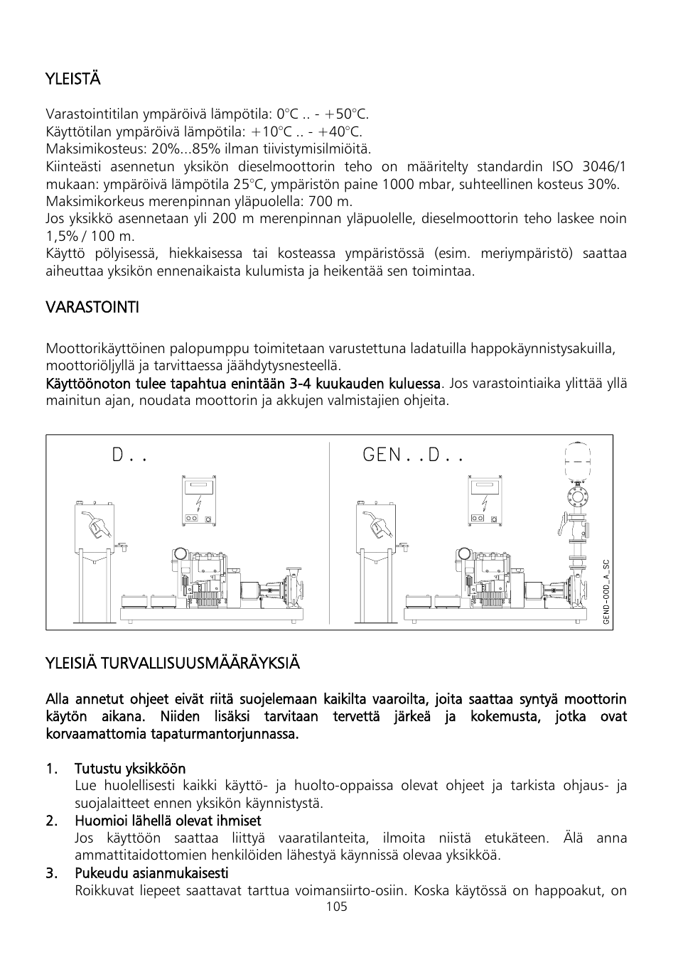 Xylem Fire diesel pump D Series GEN D Series User Manual | Page 105 / 176