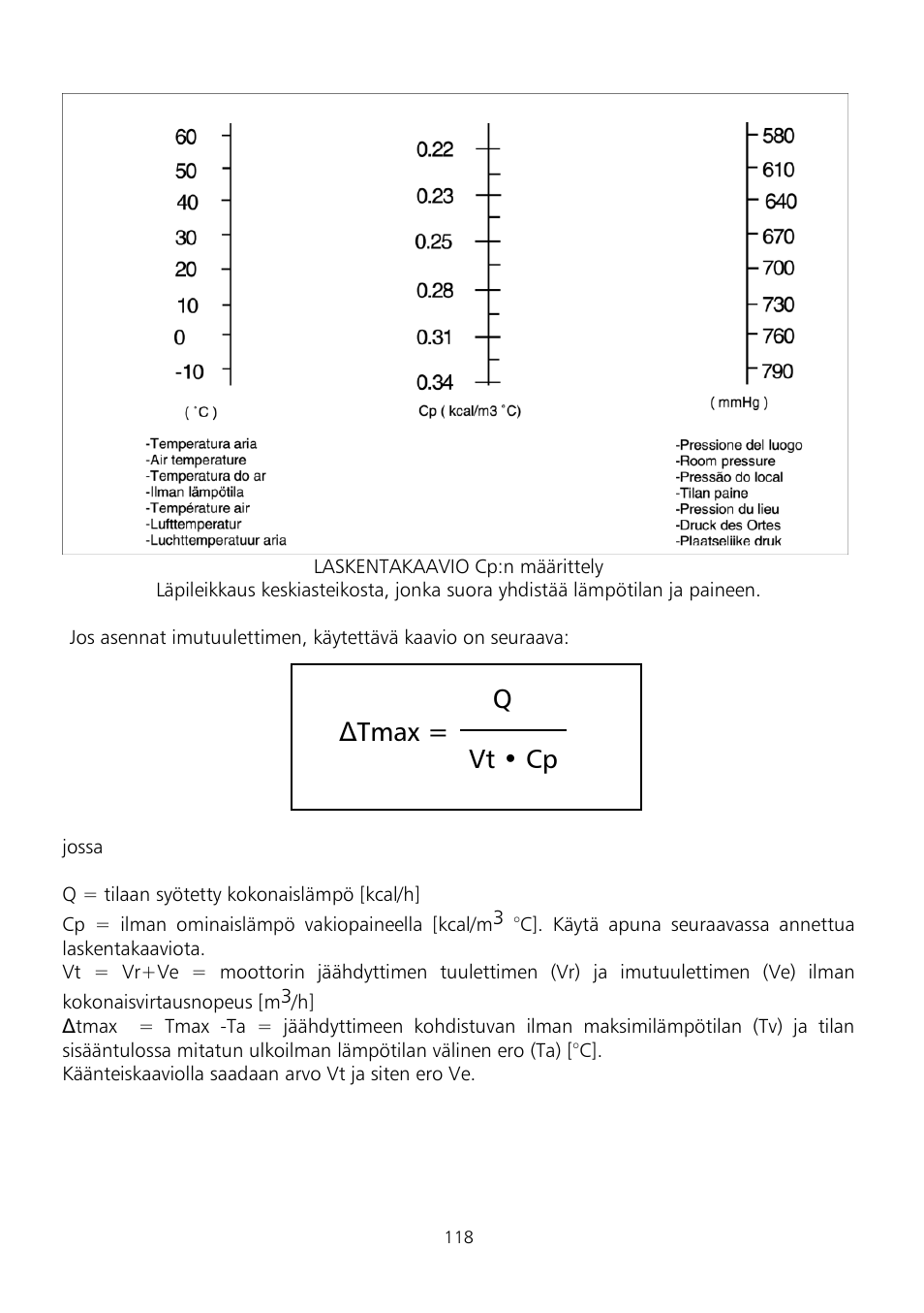 Δtmax = q vt • cp | Xylem Fire diesel pump D Series GEN D Series User Manual | Page 118 / 176
