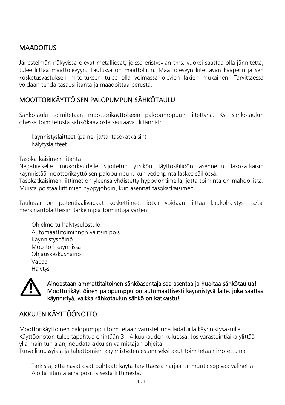 Xylem Fire diesel pump D Series GEN D Series User Manual | Page 121 / 176