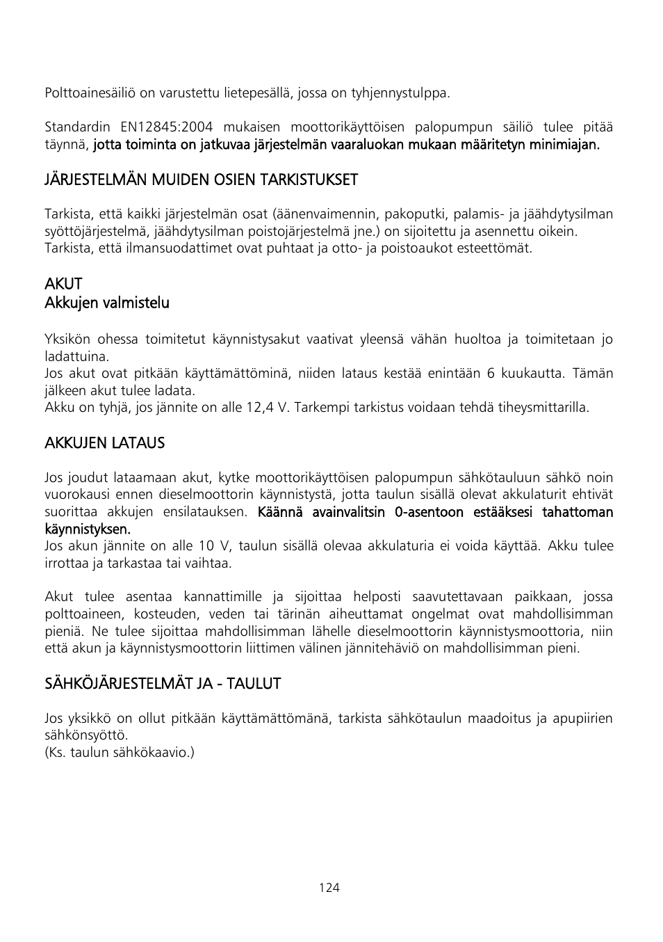 Xylem Fire diesel pump D Series GEN D Series User Manual | Page 124 / 176