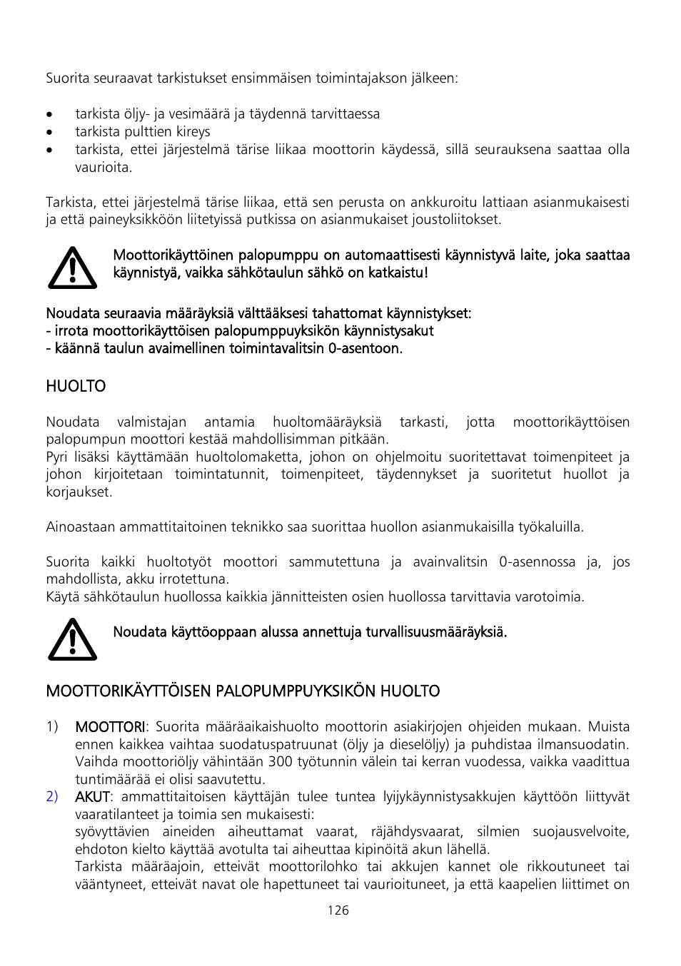 Xylem Fire diesel pump D Series GEN D Series User Manual | Page 126 / 176