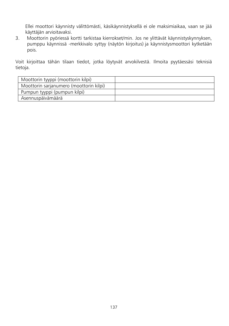 Xylem Fire diesel pump D Series GEN D Series User Manual | Page 137 / 176