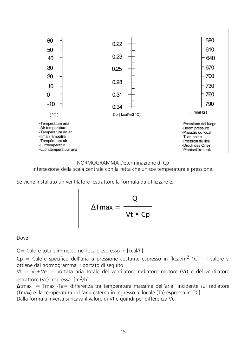 Δtmax = q vt • cp | Xylem Fire diesel pump D Series GEN D Series User Manual | Page 15 / 176