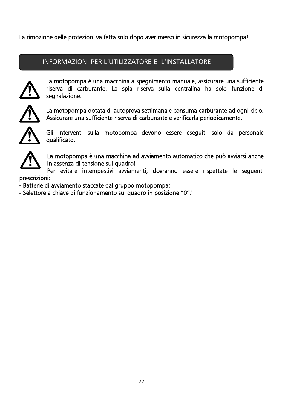 Xylem Fire diesel pump D Series GEN D Series User Manual | Page 27 / 176