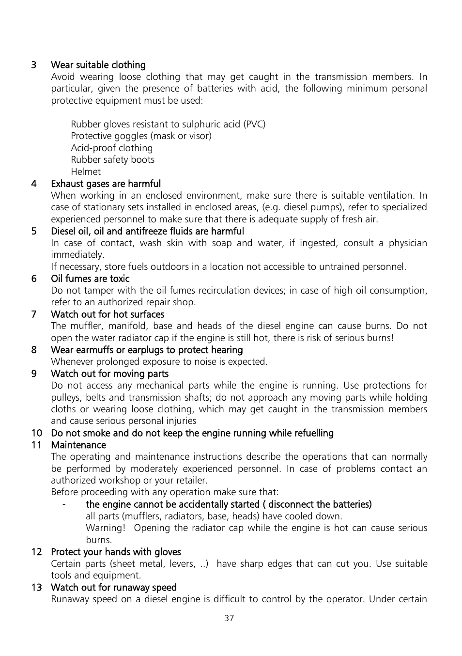 Xylem Fire diesel pump D Series GEN D Series User Manual | Page 37 / 176