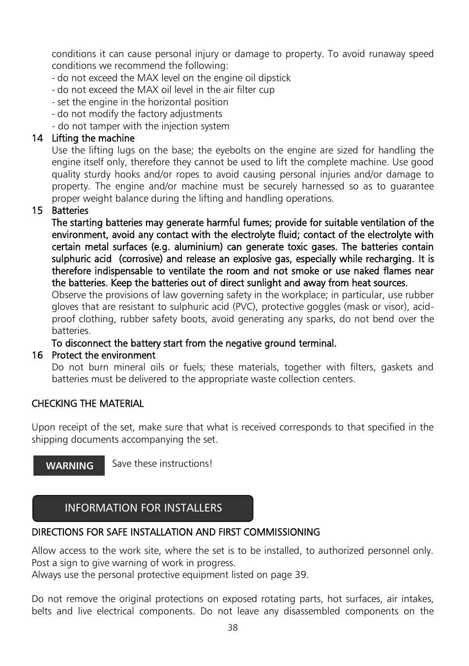 Xylem Fire diesel pump D Series GEN D Series User Manual | Page 38 / 176