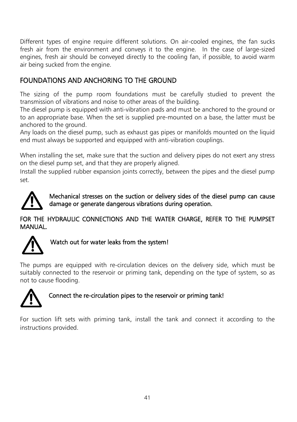 Xylem Fire diesel pump D Series GEN D Series User Manual | Page 41 / 176