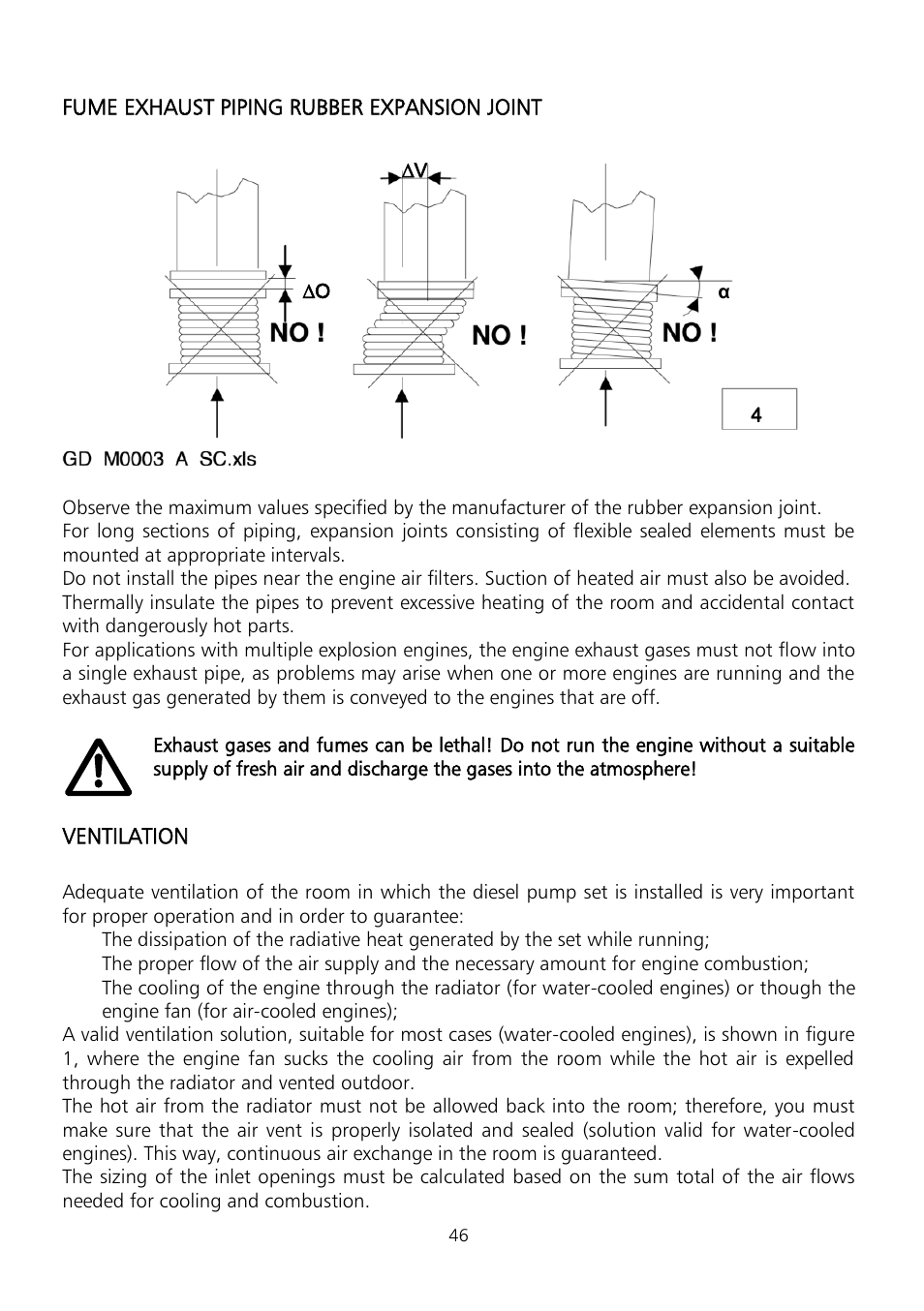 Xylem Fire diesel pump D Series GEN D Series User Manual | Page 46 / 176