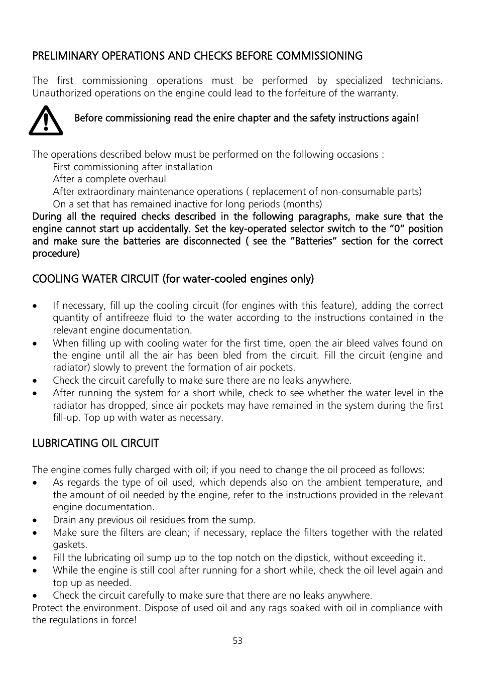 Xylem Fire diesel pump D Series GEN D Series User Manual | Page 53 / 176