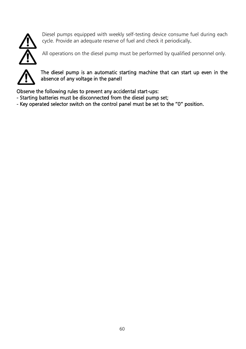 Xylem Fire diesel pump D Series GEN D Series User Manual | Page 60 / 176