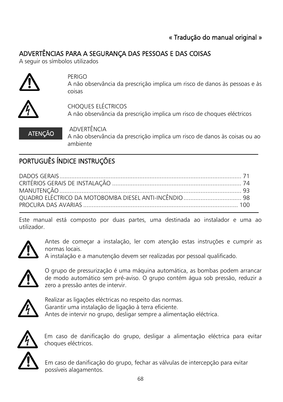 Xylem Fire diesel pump D Series GEN D Series User Manual | Page 68 / 176