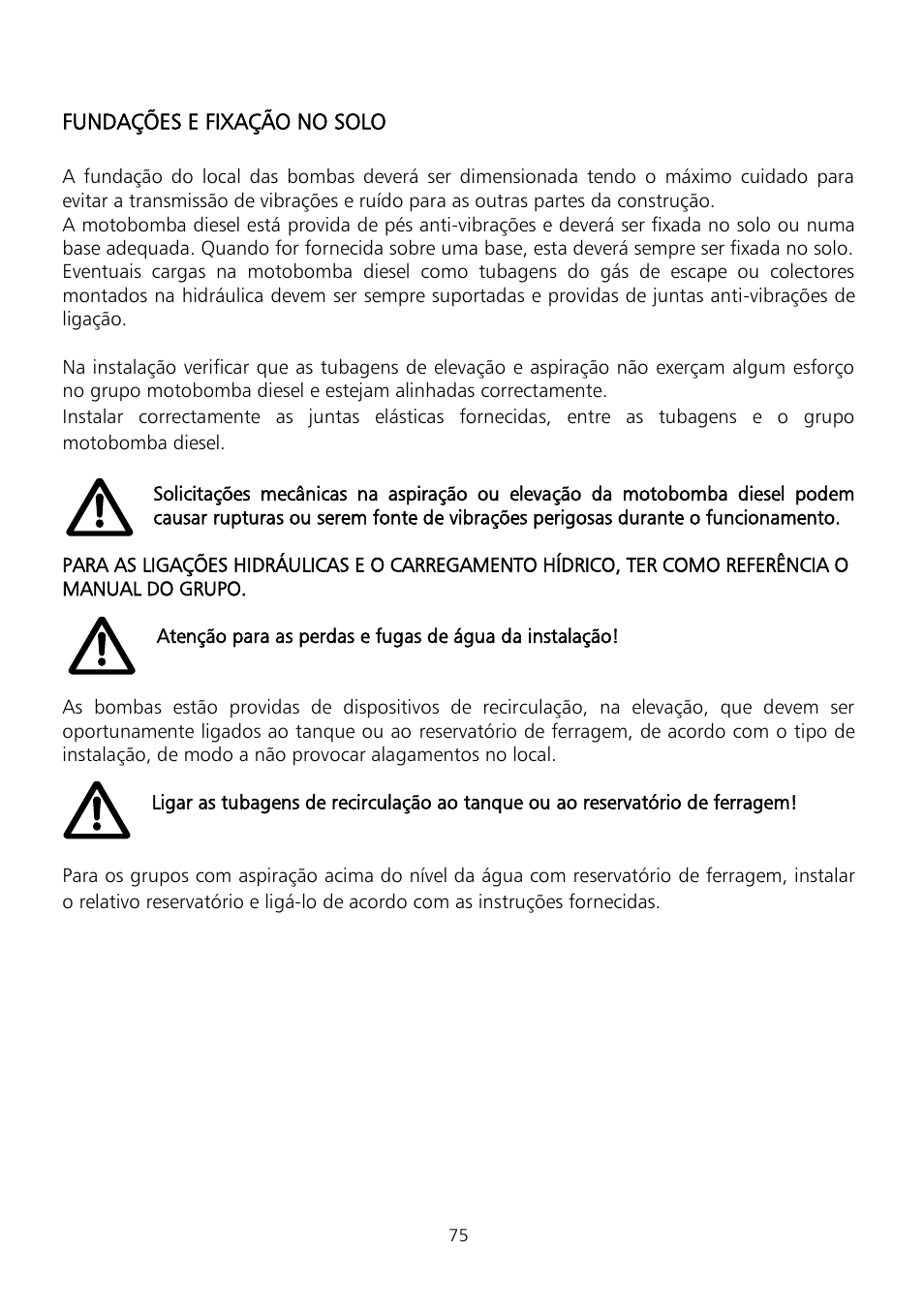 Xylem Fire diesel pump D Series GEN D Series User Manual | Page 75 / 176