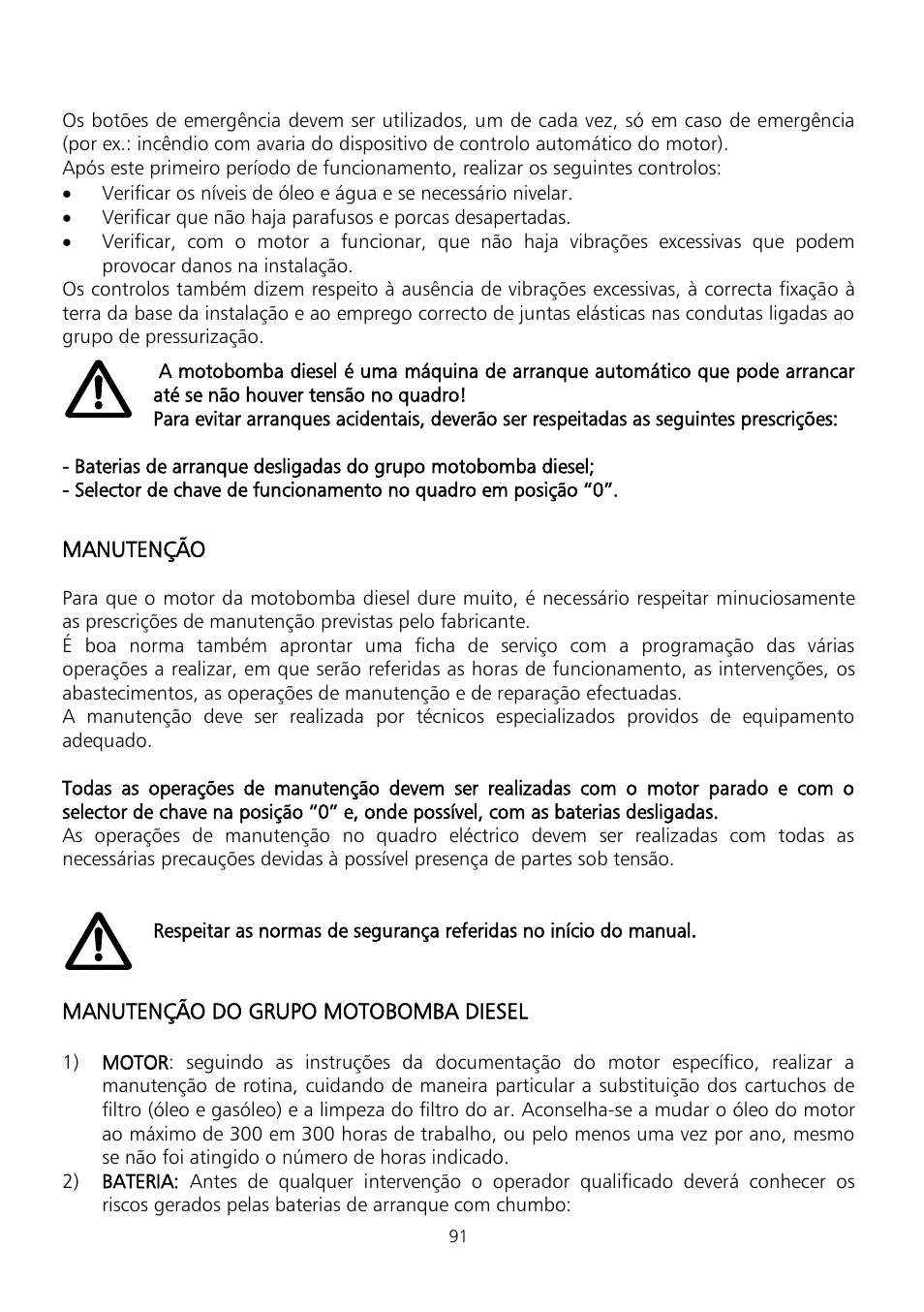 Xylem Fire diesel pump D Series GEN D Series User Manual | Page 91 / 176