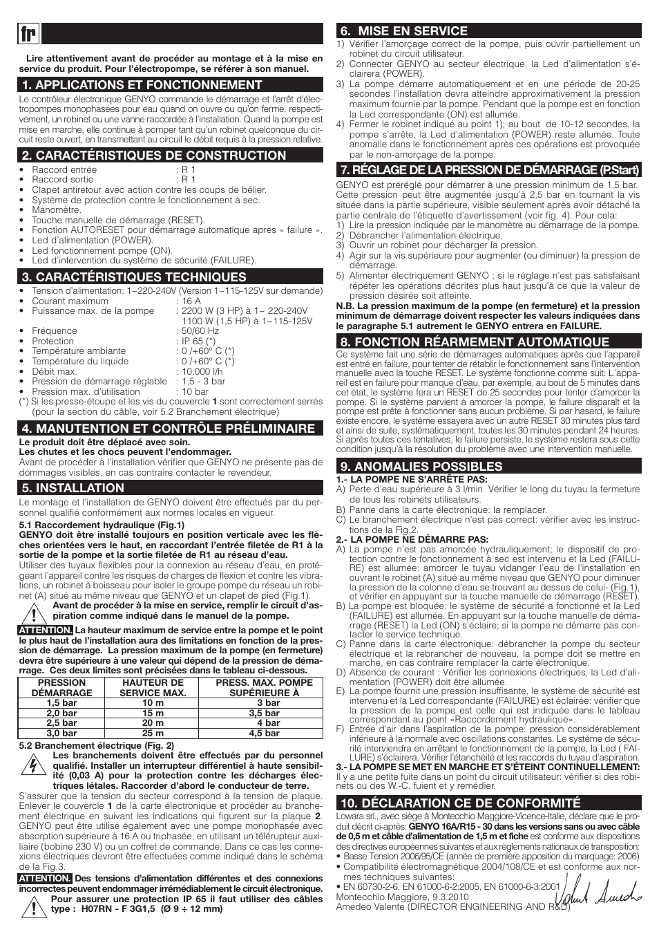 Xylem GENYO 16A / R15 30 User Manual | Page 6 / 20