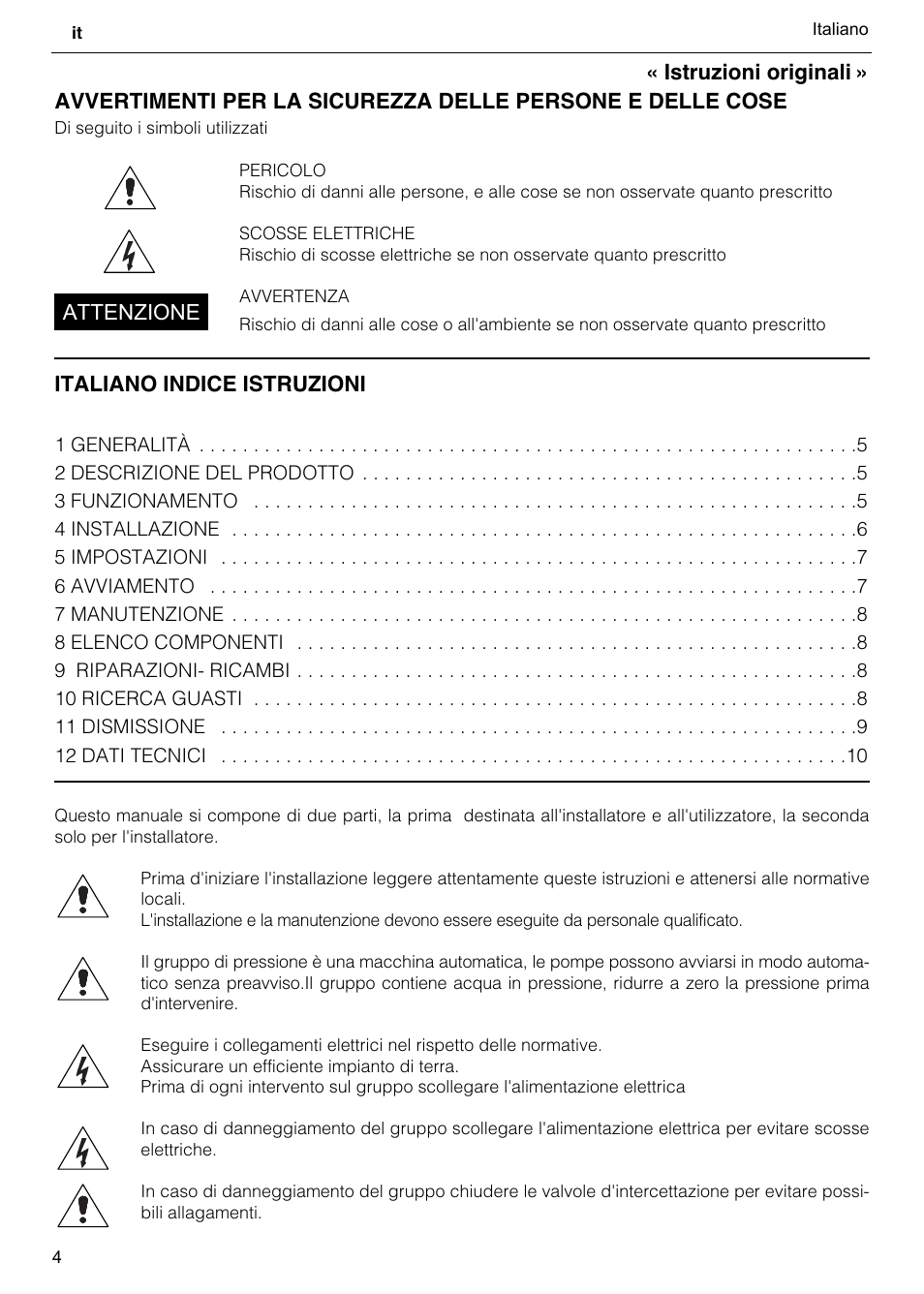 Xylem GHV User Manual | Page 4 / 76