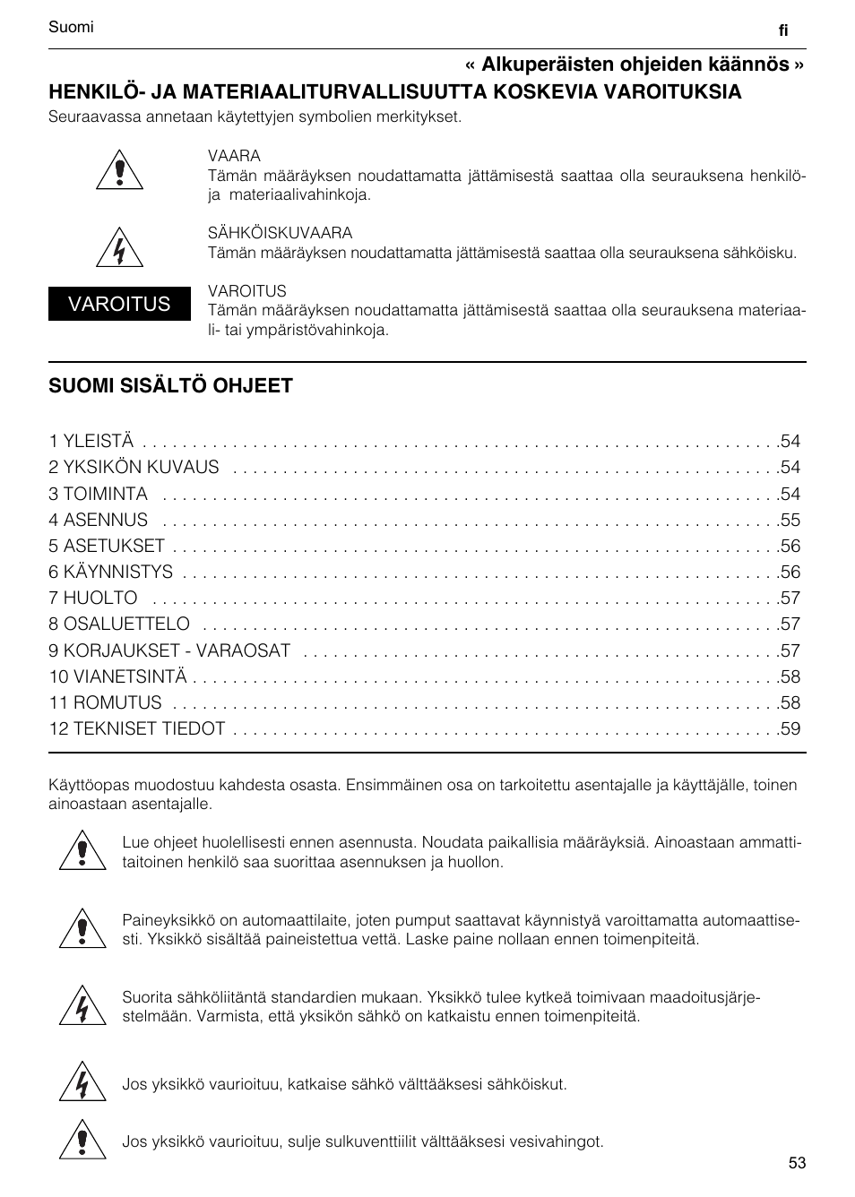 Xylem GHV User Manual | Page 53 / 76
