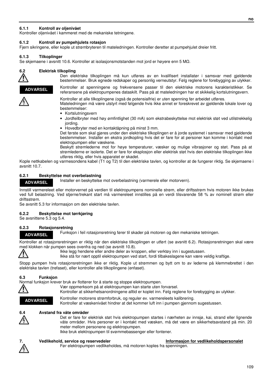 Xylem GLS GLV User Manual | Page 109 / 230