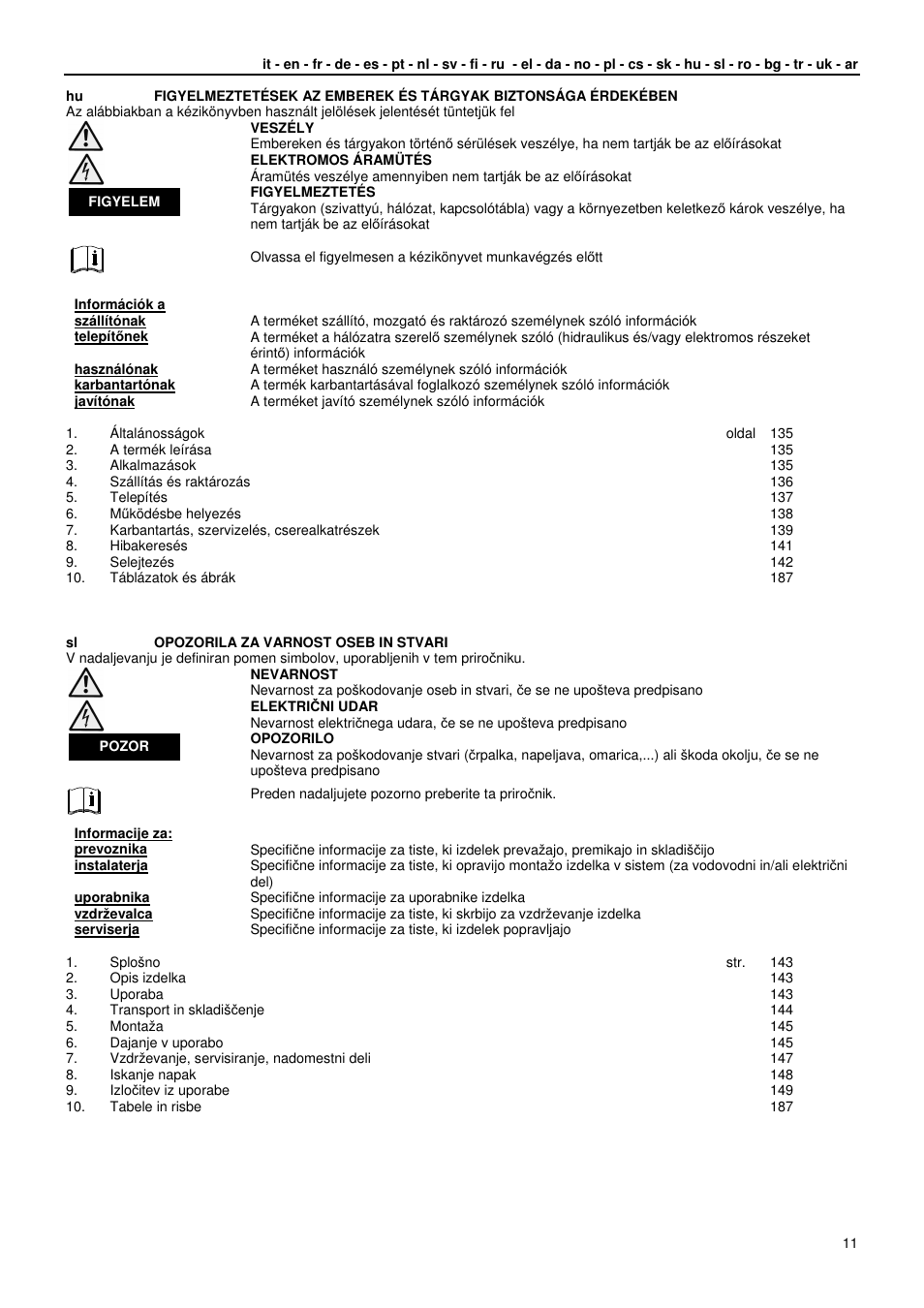 Xylem GLS GLV User Manual | Page 11 / 230
