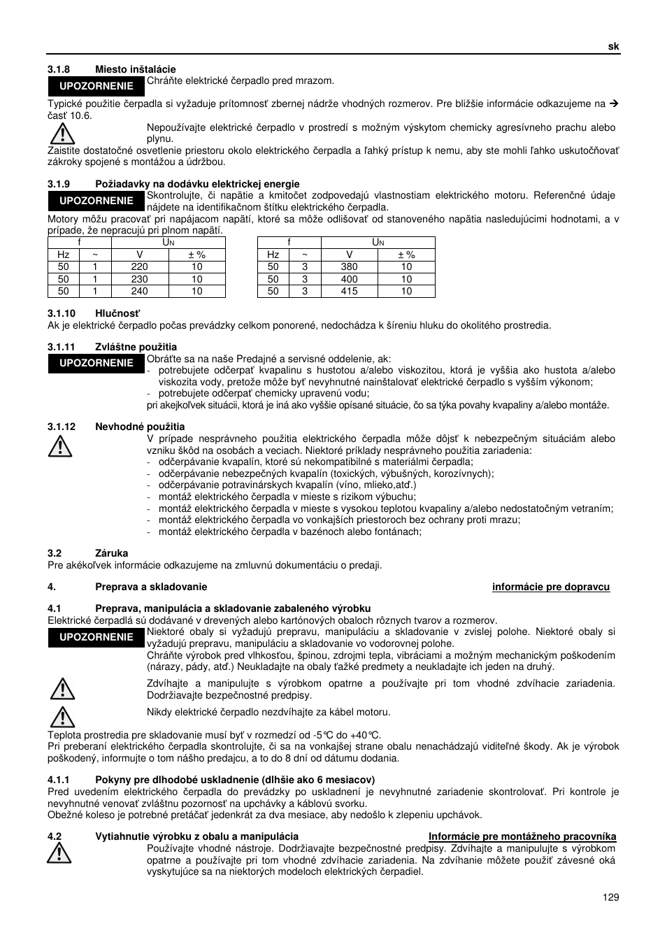 Xylem GLS GLV User Manual | Page 129 / 230