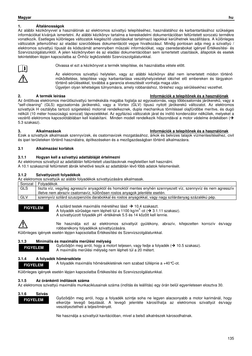 Xylem GLS GLV User Manual | Page 135 / 230