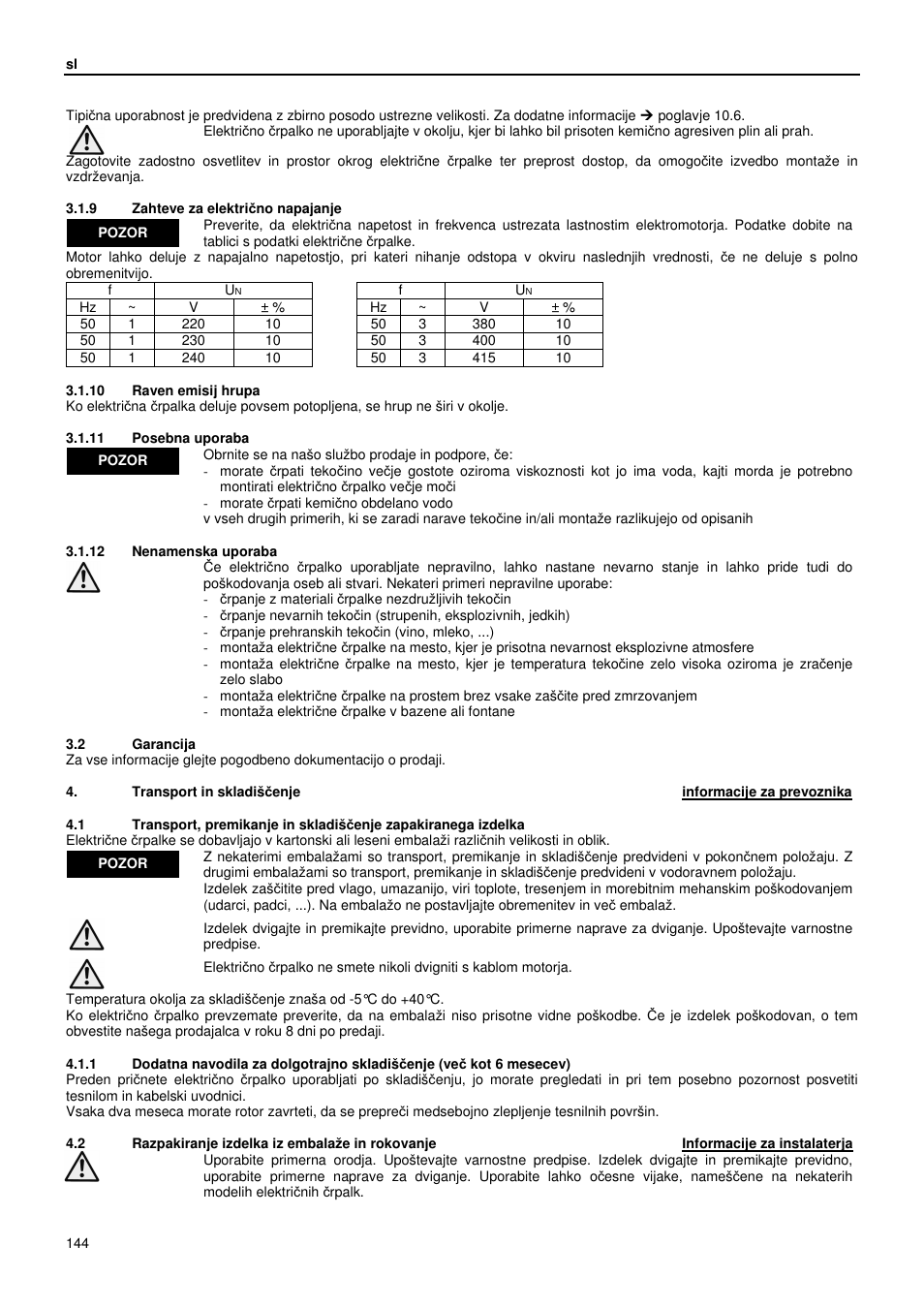 Xylem GLS GLV User Manual | Page 144 / 230