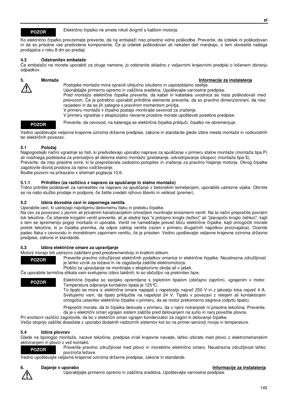 Xylem GLS GLV User Manual | Page 145 / 230