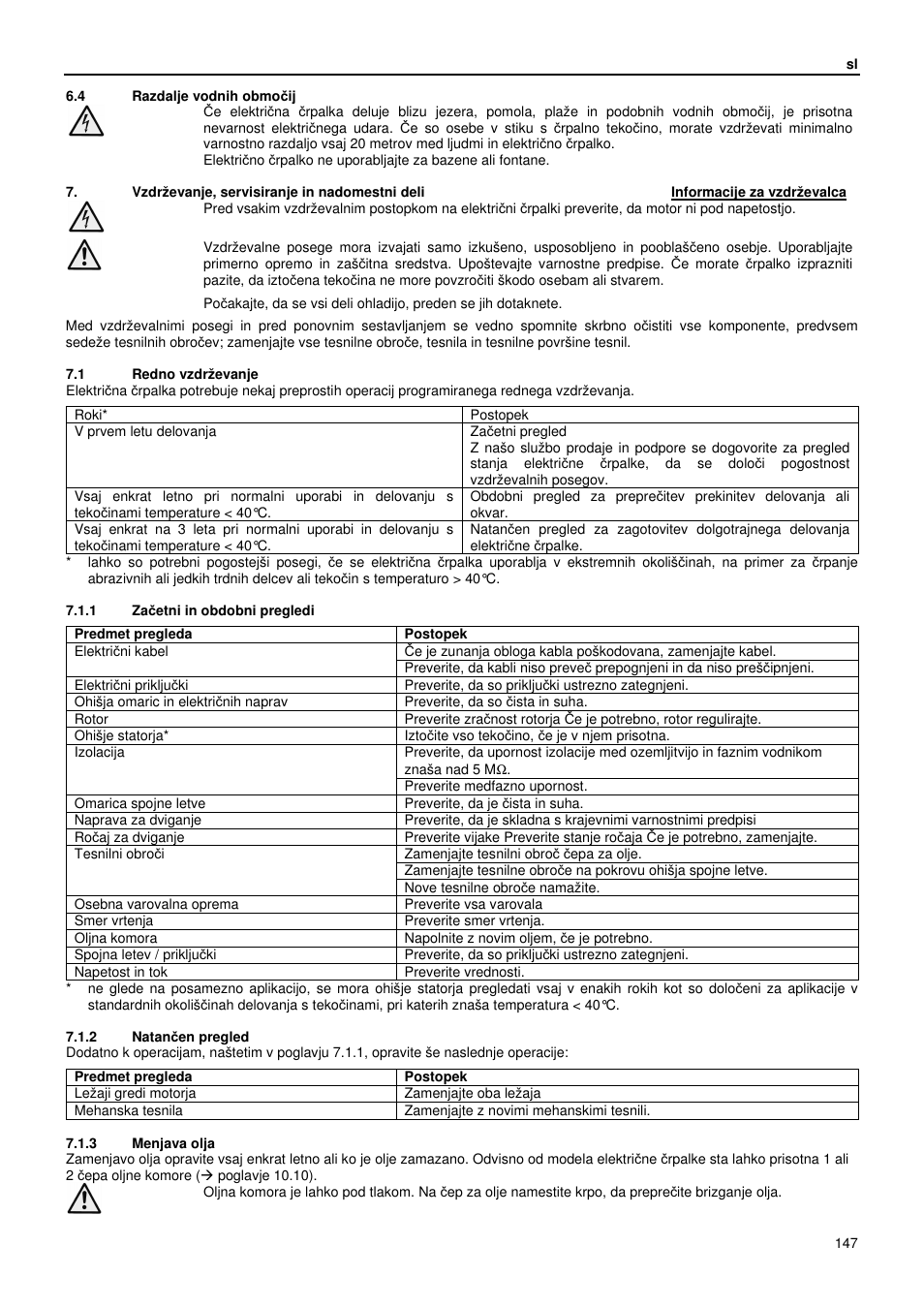 Xylem GLS GLV User Manual | Page 147 / 230