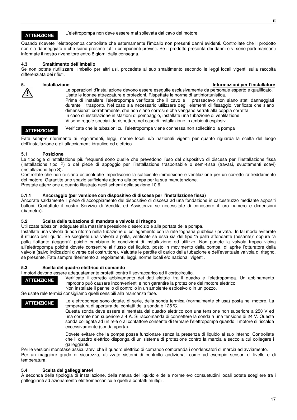 Xylem GLS GLV User Manual | Page 17 / 230