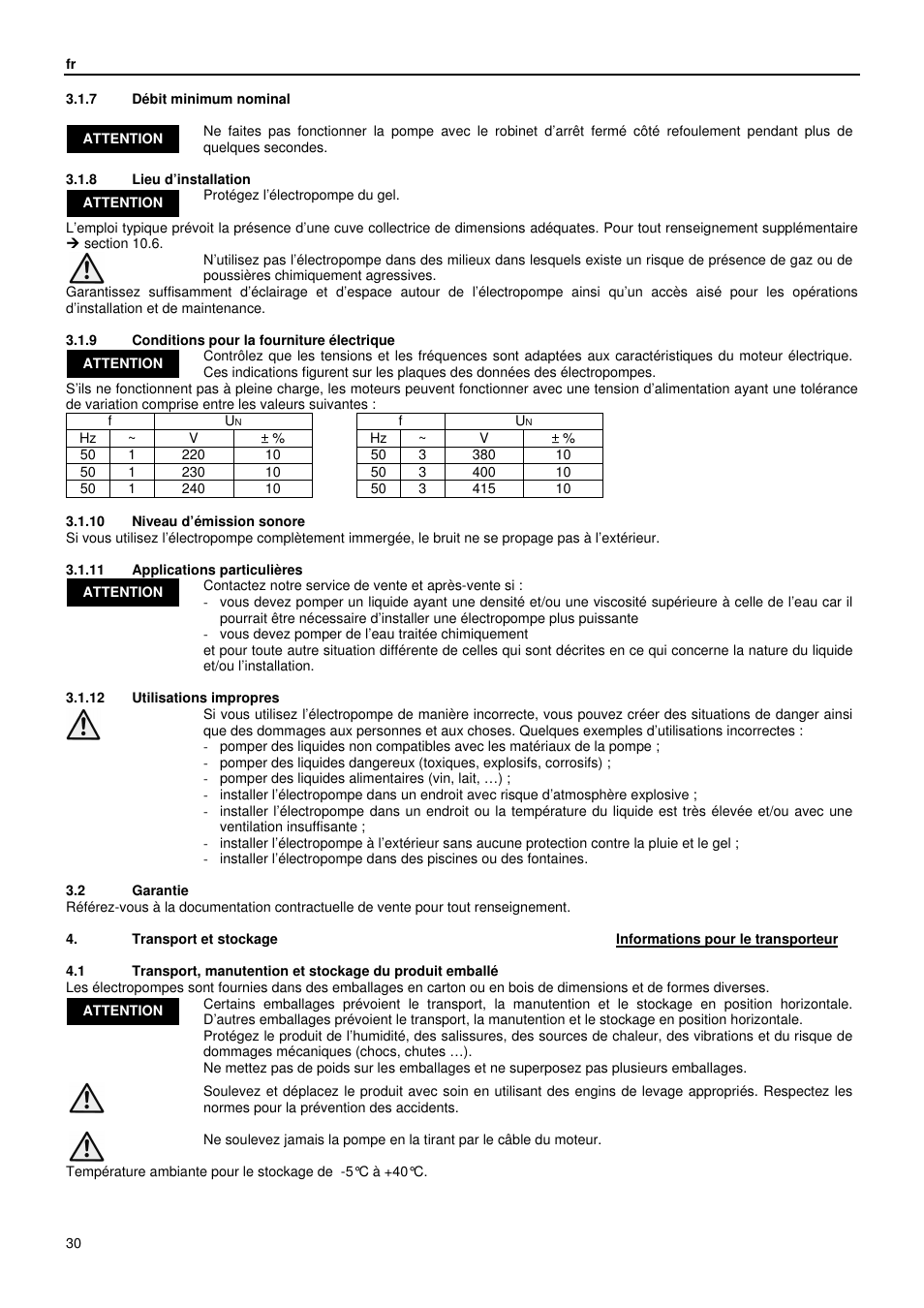 Xylem GLS GLV User Manual | Page 30 / 230