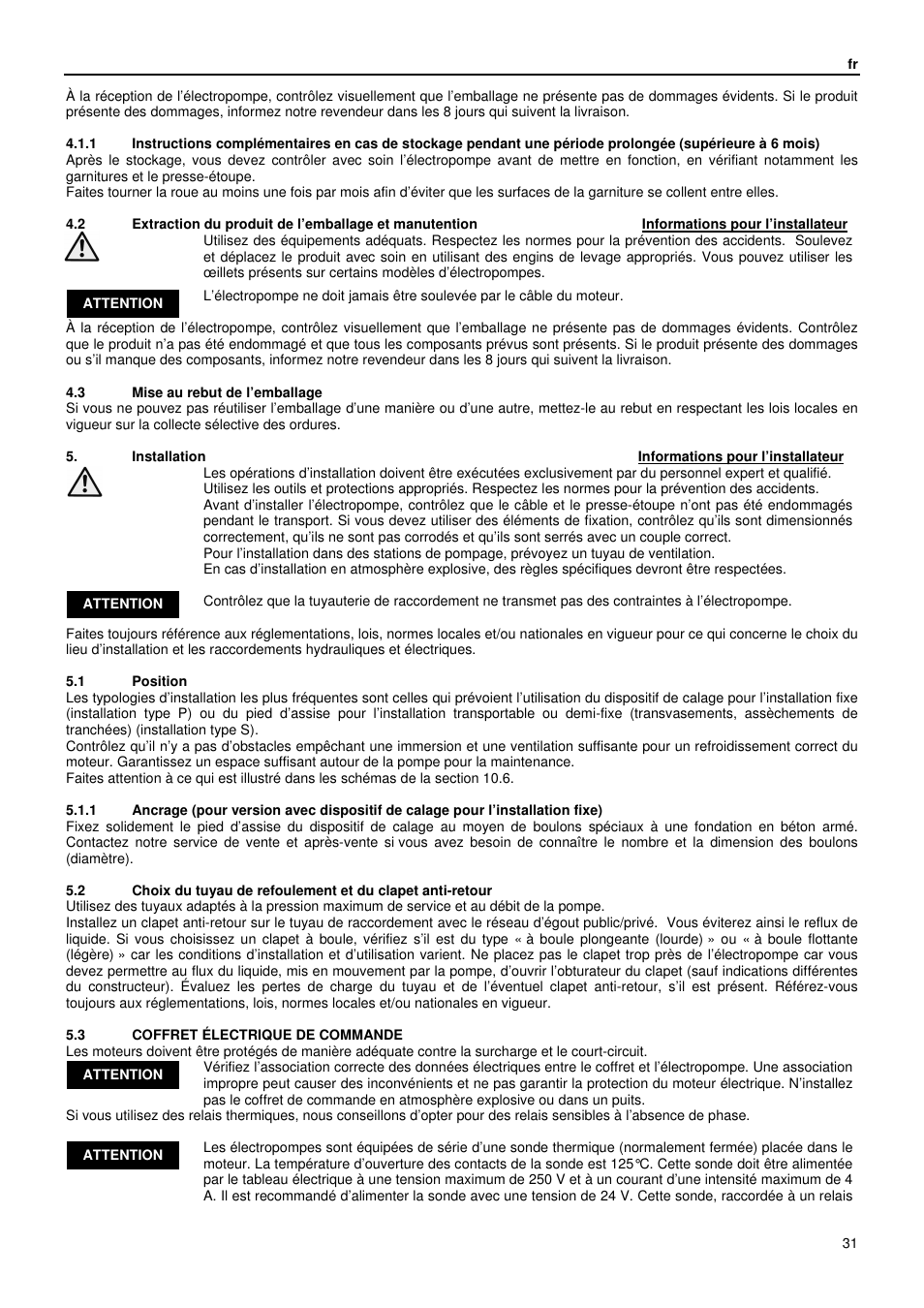 Xylem GLS GLV User Manual | Page 31 / 230