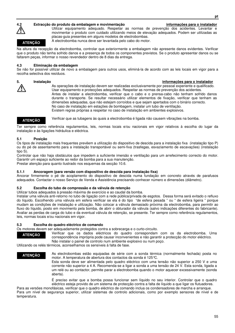 Xylem GLS GLV User Manual | Page 55 / 230