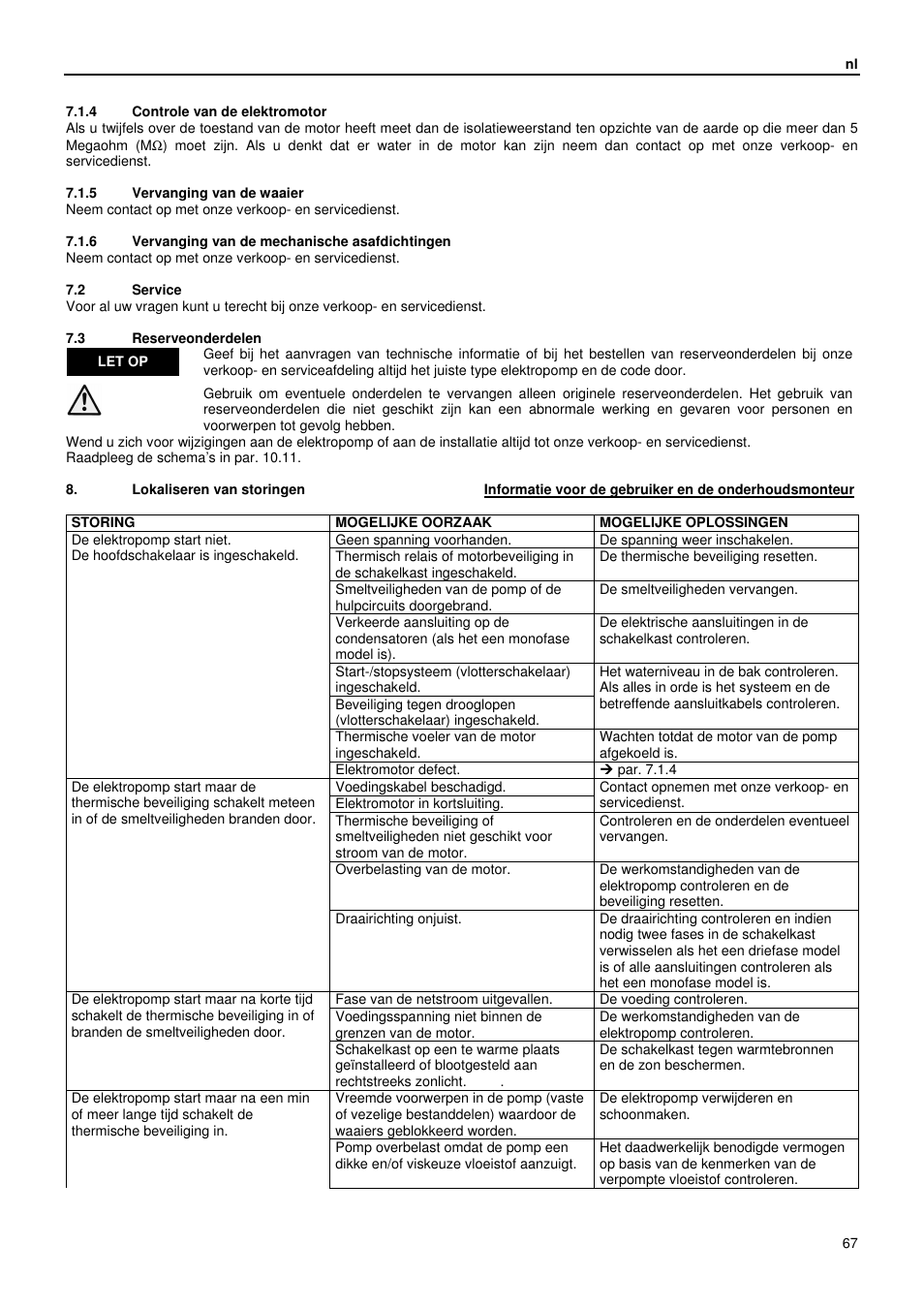 Xylem GLS GLV User Manual | Page 67 / 230