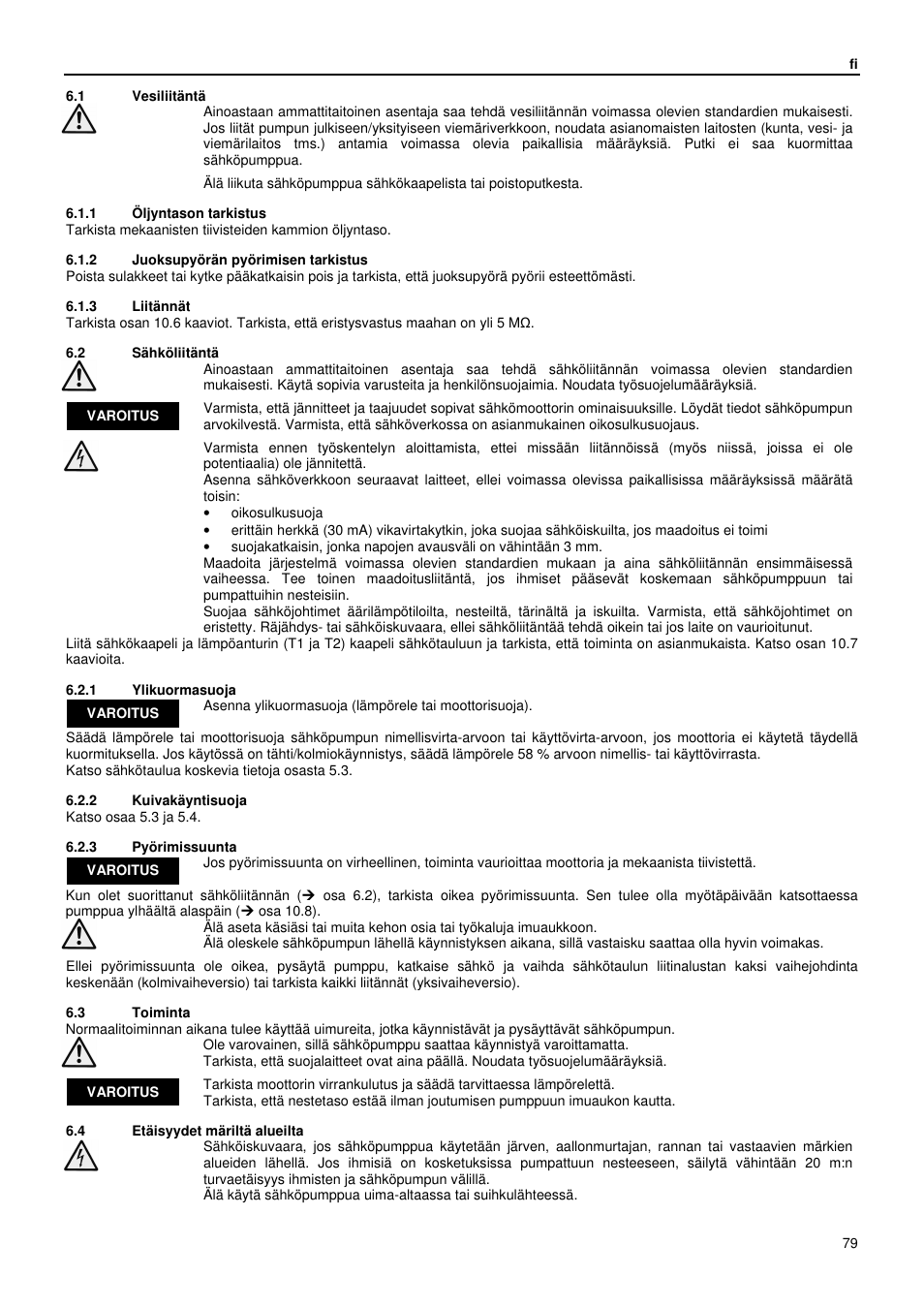 Xylem GLS GLV User Manual | Page 79 / 230