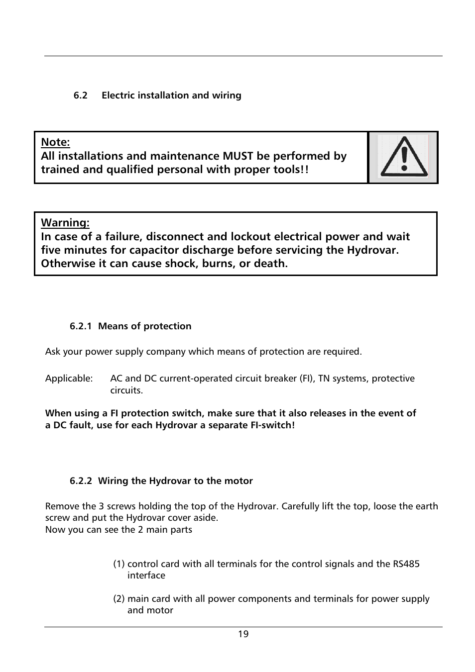 Xylem HV 1.1 - 1.2 User Manual | Page 19 / 60
