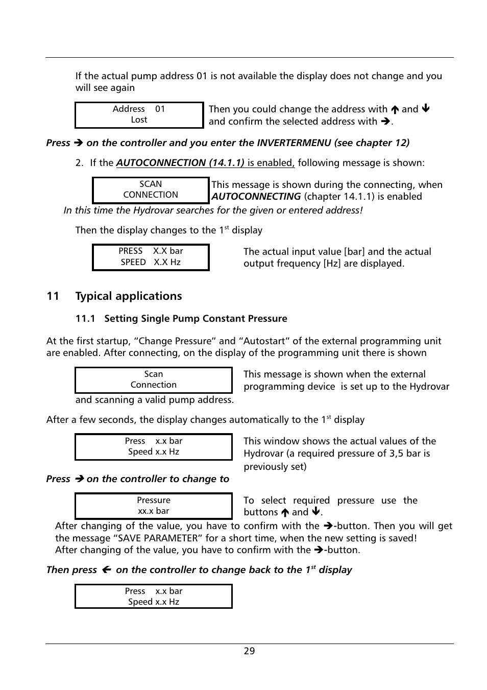 11 typical applications | Xylem HV 1.1 - 1.2 User Manual | Page 29 / 60