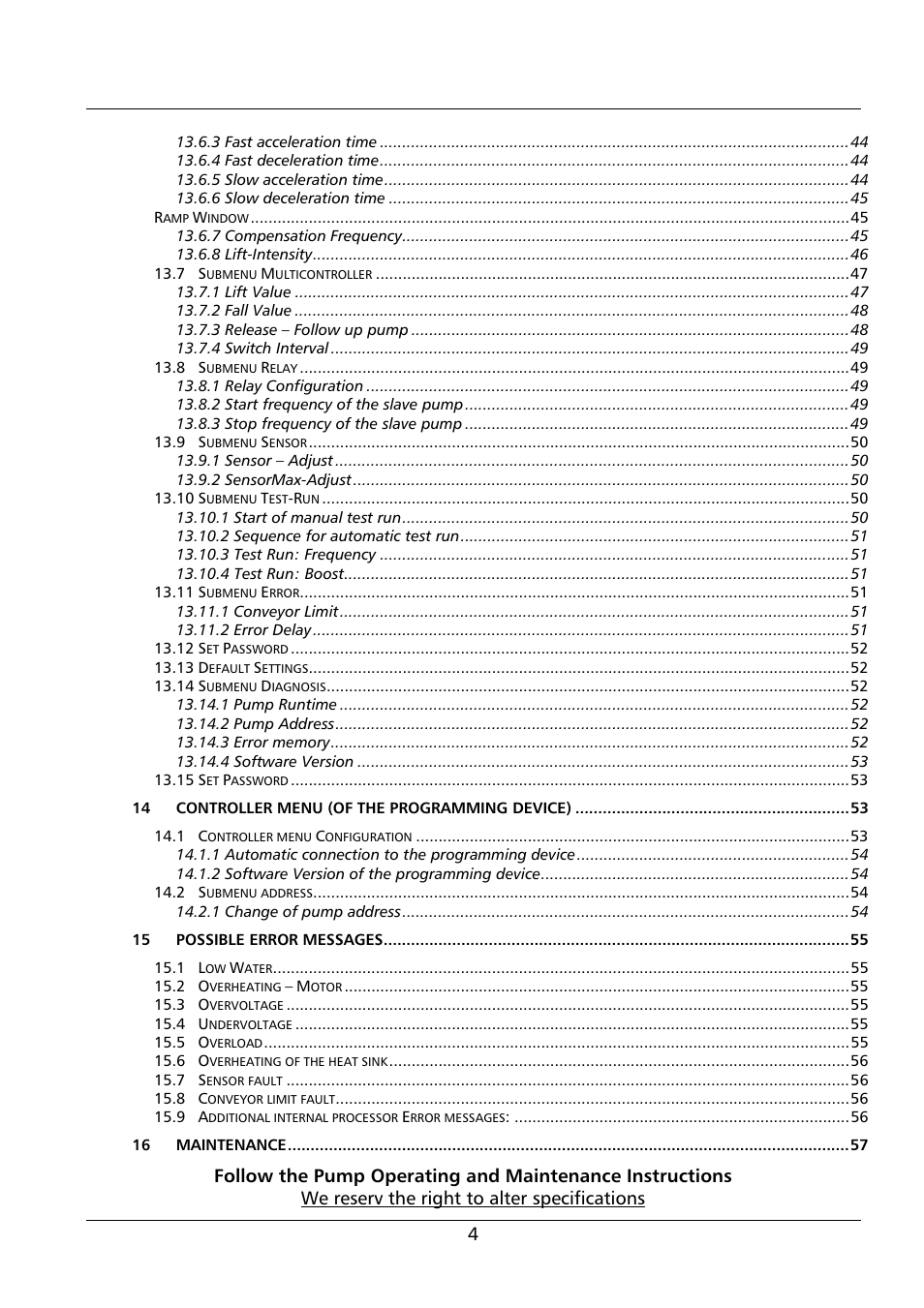 Xylem HV 1.1 - 1.2 User Manual | Page 4 / 60
